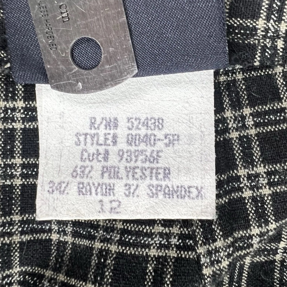 Vintage Studio 90s Gingham Plaid Pleated Skirt School Girl Size 12 Made in USA - Picture 9 of 11
